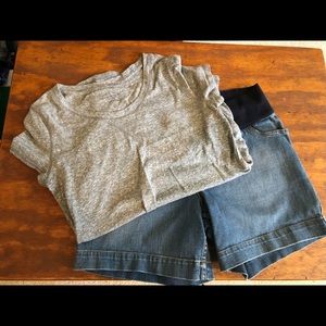 Liz Lange Maternity Shorts/Top Small